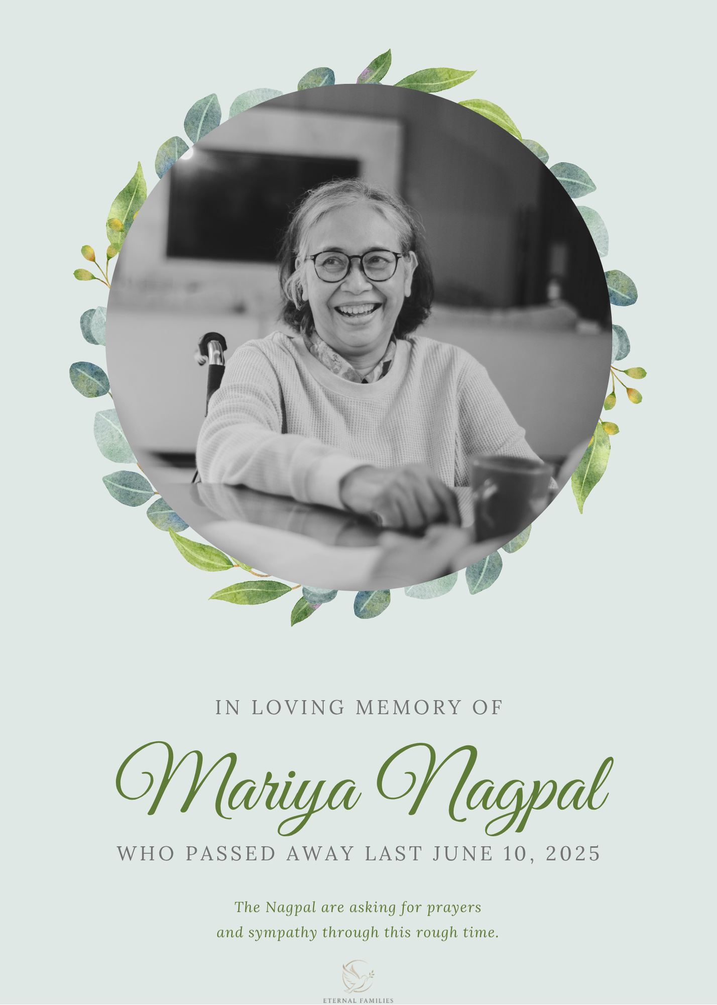 In loving memory of Mariya Nagpal